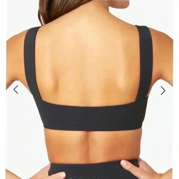 WeWoreWhat Corset Top in Brushed Poly Black New With Tag - Picture 4 of 6